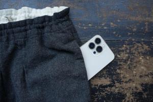 kaval  Soft Wool Cashmere  Drawstring Resort Pants
