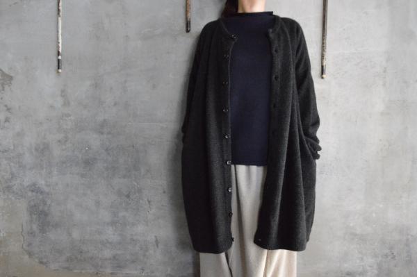 kaval Cashmere Sable Knit Long Cardigan