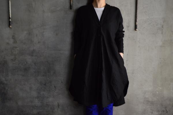 Honnete Irish Linen V neck Long Cardigan