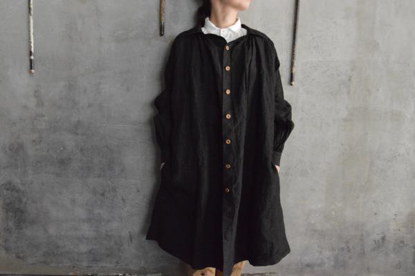 kaval Front Open Smock Coat