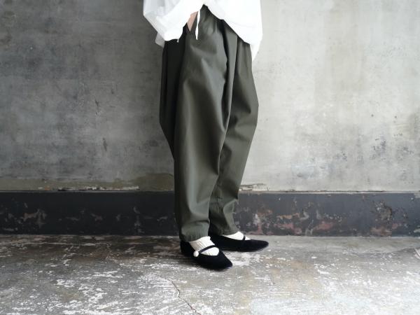 FIR MUM Cotton Polyester Gabardine HISHIGATA Pants
