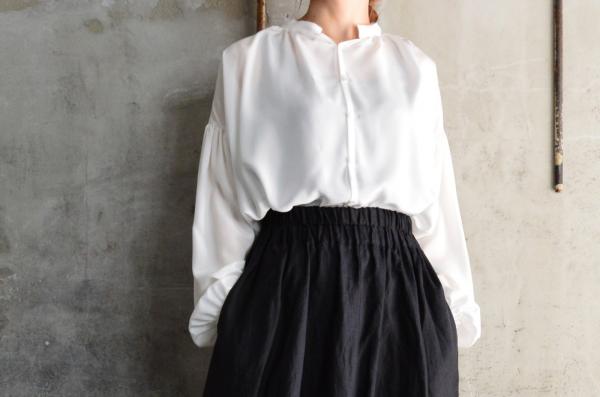 humoresque Silk Wide Gather Blouse