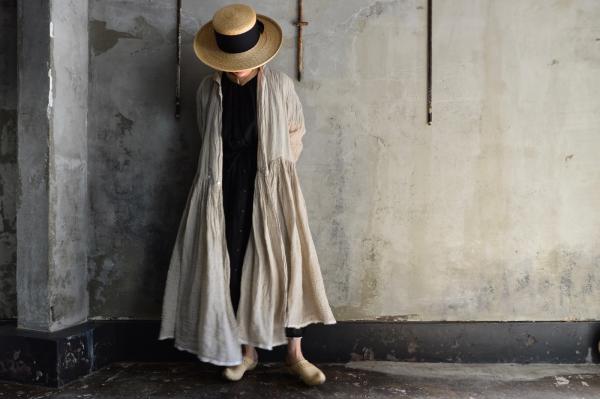 kaval Linen Gauze Cache-coeur Robe