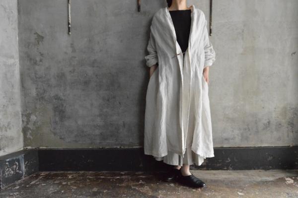 Honnete Light Weight Irish Linen Shawl Collar Robe