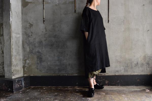 Honnete FOR 姉妹伴 Crew Neck Slit Onepiece