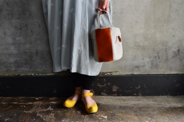 MARINEDAY Linen Canvas Cylinder Bag