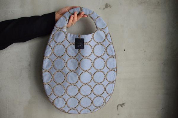 mina perhonen 「tambourine」egg bag-cotton satin