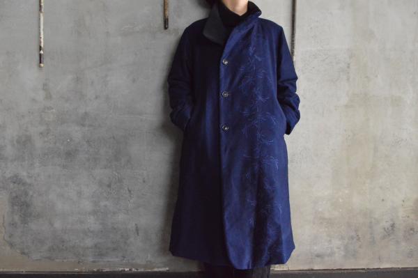 B.B.J Embroidery Indigo Dyed PRIMALOFT Coat