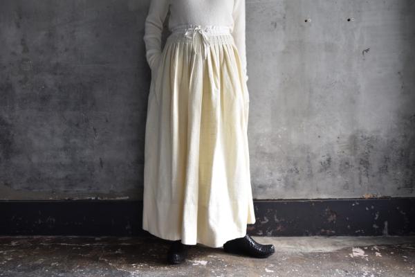 Khadi&Co. 「DEGAS」 Wool Khadi Hand Tucked Skirt