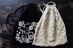 Khadi&Co Velvet Hand Embroidery Bag