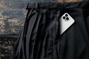 LENSE  Skirt Pants Pleats Fake α