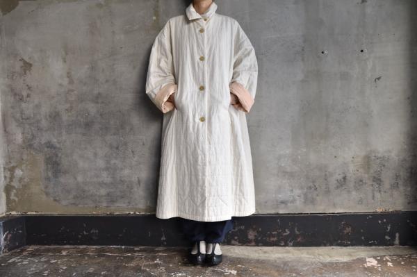 Khadi and Co「YUZU」Quilted Stitched Twill Coat