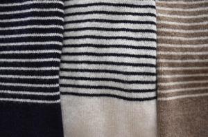 ANSPINNEN　Cashmere Border Knit Stole
