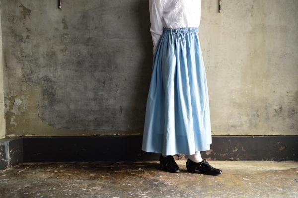 humoresque Top Cotton Twill Gather Skirt