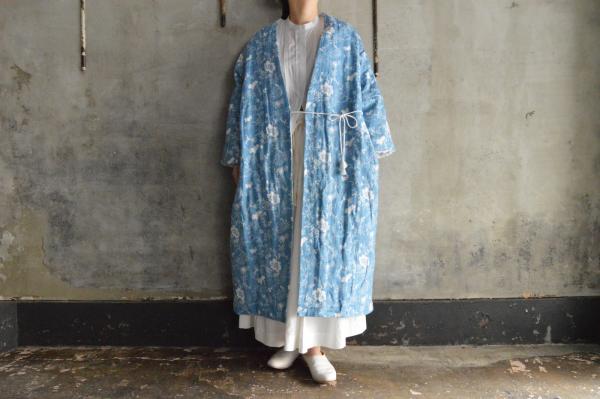 TOWAVASE「Dia Quilt」Euro Linen TOWA Long Robe