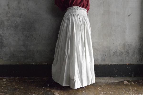 kaval Silk Wool Smocking Skirt 3