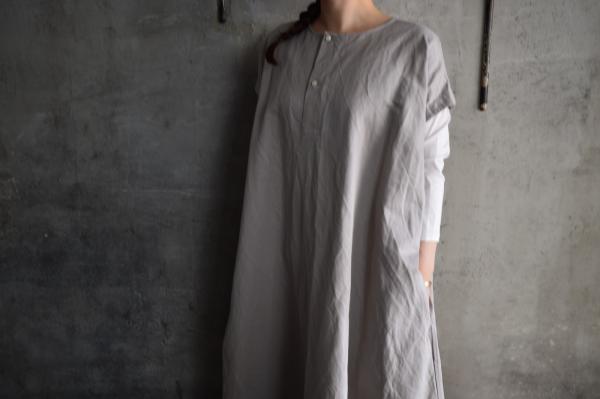 TOKIHO 「SOLO」French Sleeve Linen Cotton Onepiece