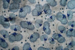 BUNON Silk Khadi Flower Print & Embroidery Pants