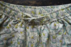 BUNON Silk Khadi Flower Print & Embroidery Pants
