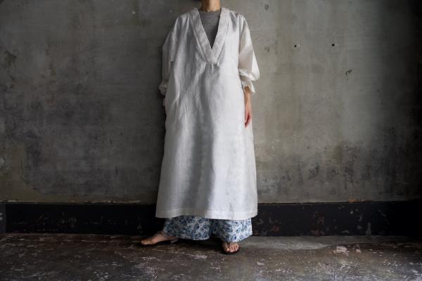 BUNON Silk Khadi & Silk Organdy Embroidery Dress