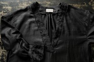 BUNON Silk Khadi & Silk Organdy Embroidery Dress