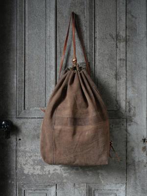 kläuse FOR poefu Back Sack Copper×Brown Patchwork
