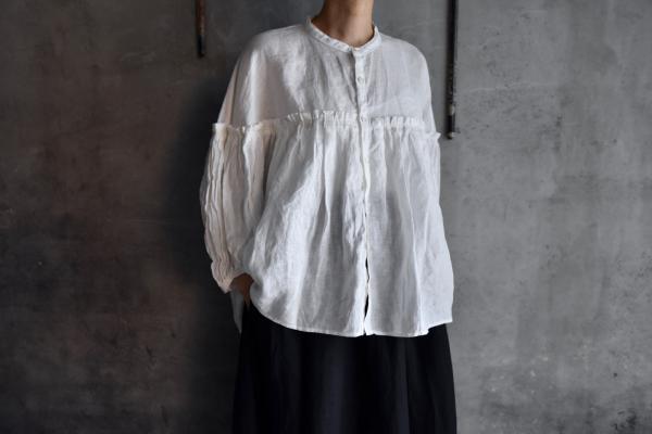 UNIVERSAL TISSU French Linen Full Gather Blouse