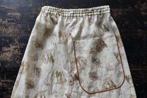 TOWAVASE  「Frais」  Linen Printed Wide Pants