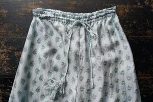 TOWAVASE「sarasa」Silk Shirring Pants