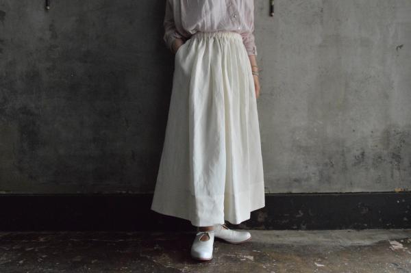 humoresque Rayon Linen Silk Gather Skirt