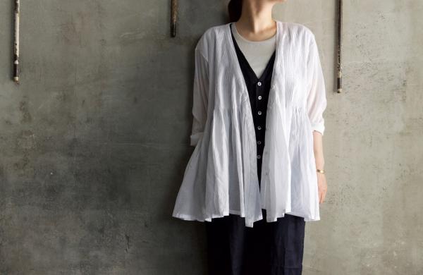 maison de soil Organic Cotton Pintuck Wrap Blouse