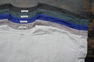 Honnete FOR 姉妹伴 Irish Linen New Crew Neck T