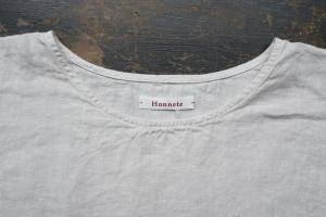 Honnete FOR 姉妹伴 Irish Linen New Crew Neck T