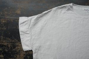 Honnete FOR 姉妹伴 Irish Linen New Crew Neck T