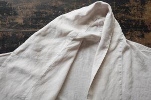 Honnete FOR 姉妹伴 Irish Linen Shawl Collar Cardigan