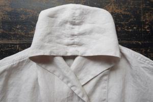 Honnete FOR 姉妹伴 Irish Linen Shawl Collar Cardigan