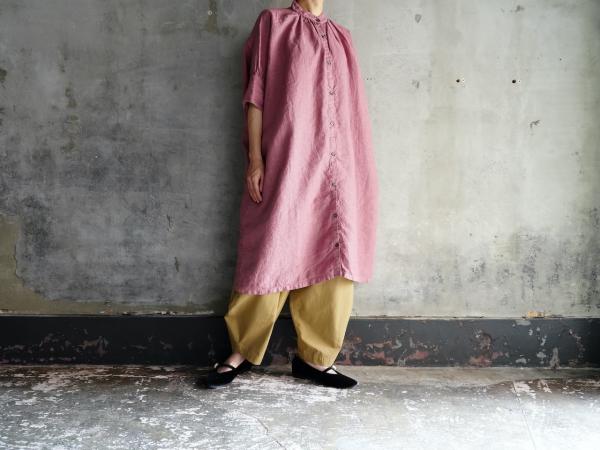 Honnete FOR 姉妹伴 Irish Linen New Gather Onepiece