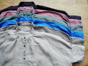 Honnete FOR 姉妹伴 Irish Linen New Gather Onepiece
