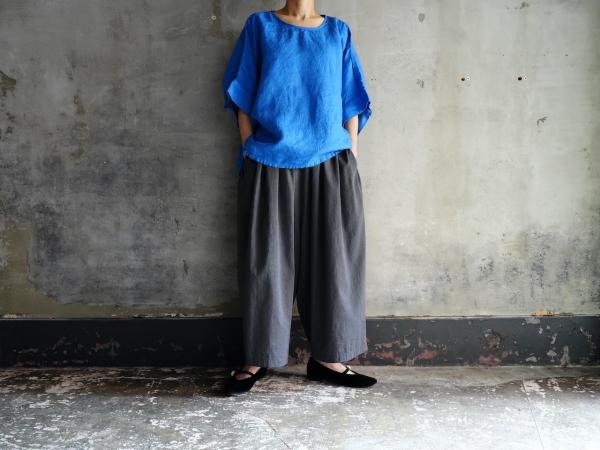Honnete FOR 姉妹伴 Irish Linen New Crew Neck T