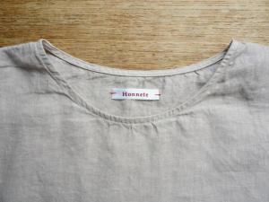 Honnete FOR 姉妹伴 Irish Linen New Crew Neck T