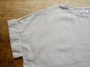 Honnete FOR 姉妹伴 Irish Linen New Crew Neck T