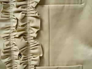 RhodolirioN  Frill Vest Mercerized Chino Cloth