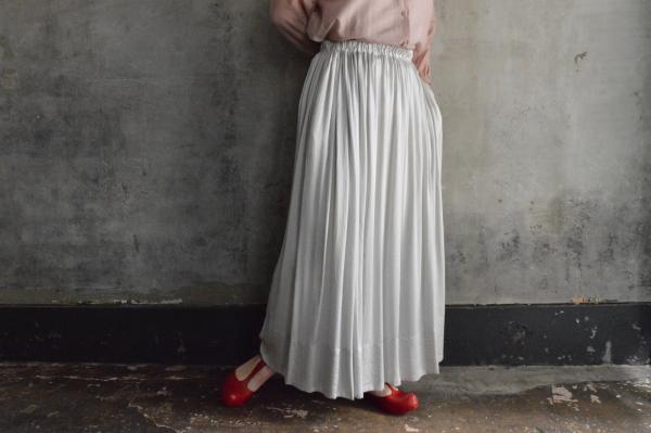 humoresque Silk Satin Gather Skirt