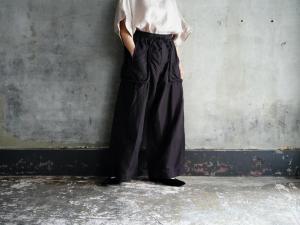 kaval Cotton Linen Silk Oxford Rope Pocket Pants