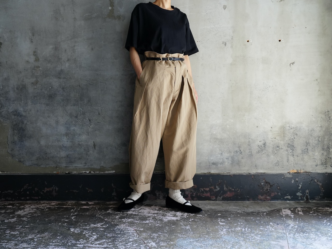 poefu / kaval Cotton Linen Silk Oxford Phoenix Pants