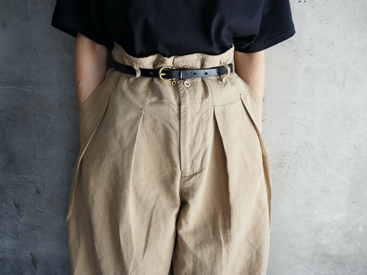 poefu / kaval Cotton Linen Silk Oxford Phoenix Pants