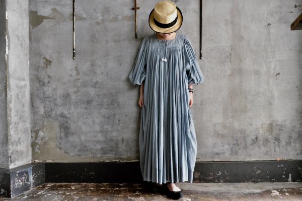 TOWAVASE「Hand Smock」KhadiCotton Hand Smocked Dress