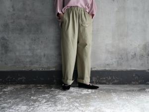 ゴーシュ  スレンヘリンボーン ワイドパンツ