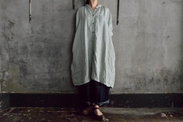 Honnete Irish Linen H/S Gather Onepiece