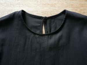 ゴーシュ  Light Cotton Satin French Sleeve Pocket T